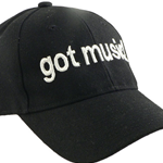 Aim 6419 Got Music? (Black) Ball Cap