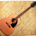 Aim 40035 Mouse Pad Sheet Acoustic Guitar
