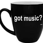 Aim 56154 Mug Bistro Got Music? Black/White