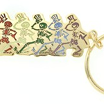 Aim GDK209 Grateful Dead Dancin' Skeleton Keychain