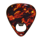 Aim 54608 Guitar Pick Tortoise Shell Designed Magnetic Bottle Opener