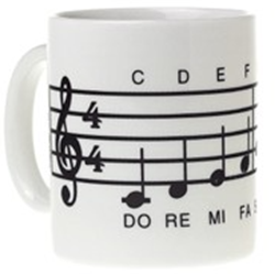 Aim 1929 Black Music Scale Mug