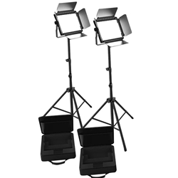 CHAUVET CASTPANELPACK 2-pack LED Light Panel w/ Stands