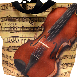 Aim MUBA7 Violin Themed Tote Bag