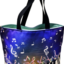 Aim MUBA9 Bright Blue Piano Keys Tote Bag