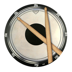 Aim 40027 Mouse Pad, Drum Practice Pad