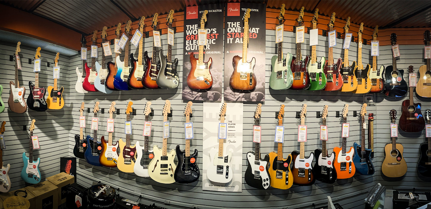 home image of guitars